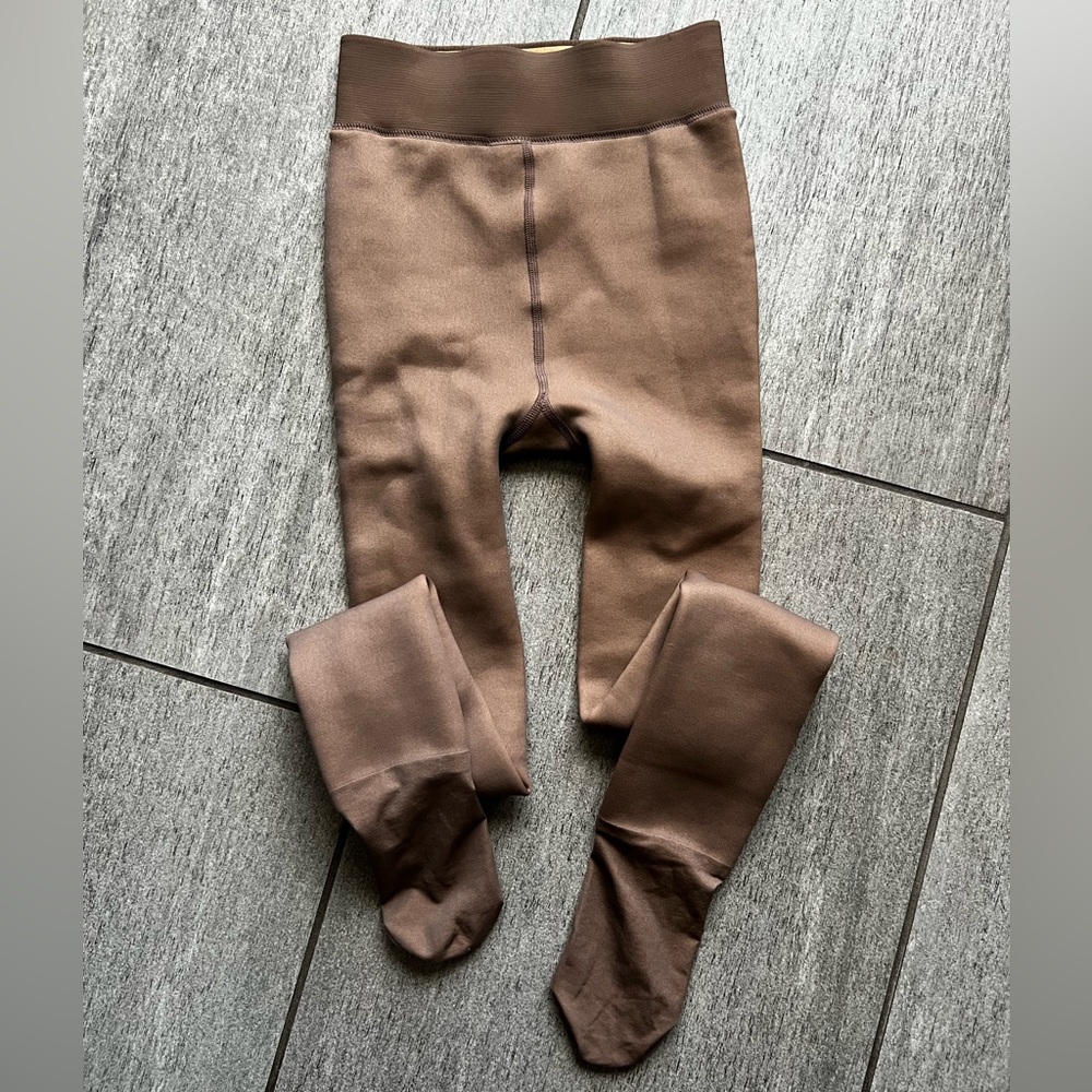 Fur lined tights